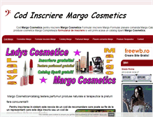 Tablet Screenshot of codmargocosmetics.freewb.ro