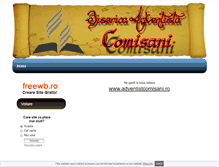 Tablet Screenshot of adventistcomisani.freewb.ro