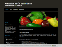 Tablet Screenshot of masszazslap.freewb.hu