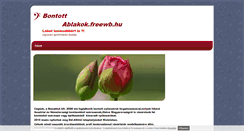 Desktop Screenshot of bontottablakok.freewb.hu