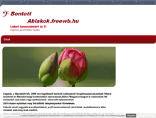 Tablet Screenshot of bontottablakok.freewb.hu