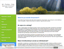 Tablet Screenshot of mifontosclub.freewb.hu
