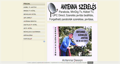 Desktop Screenshot of antennaszereles.freewb.hu