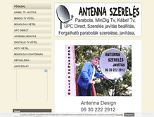 Tablet Screenshot of antennaszereles.freewb.hu