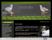 Tablet Screenshot of kacagogerle.freewb.hu