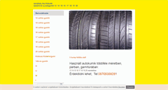 Desktop Screenshot of hasznaltgumi.freewb.hu