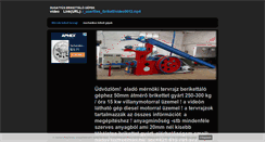 Desktop Screenshot of brikett.freewb.hu