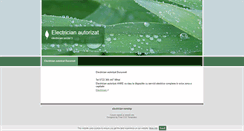 Desktop Screenshot of electricianautorizat.freewb.ro