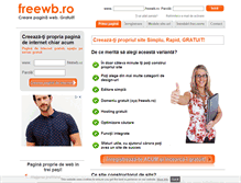 Tablet Screenshot of freewb.ro