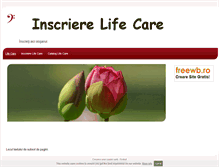 Tablet Screenshot of lifecare.freewb.ro